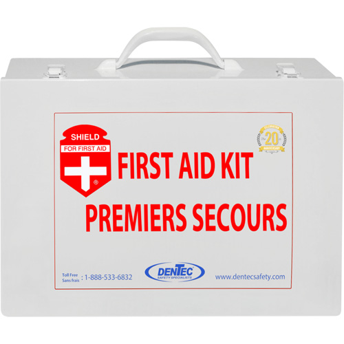 Trousse de premiers soins Shield, R&eacute;pond ou surpasse la norme CSA Z1220-24 type 3 environnements &agrave; haut risque, Grand (51-100 travailleurs) Distribution Jean Lapalme