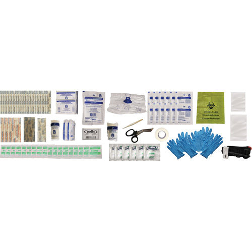 Trousse de premiers soins Shield, R&eacute;pond ou surpasse la norme CSA Z1220-24 type 2 environnements &agrave; faible risque, Petit (2-25 travailleurs) Distribution Jean Lapalme