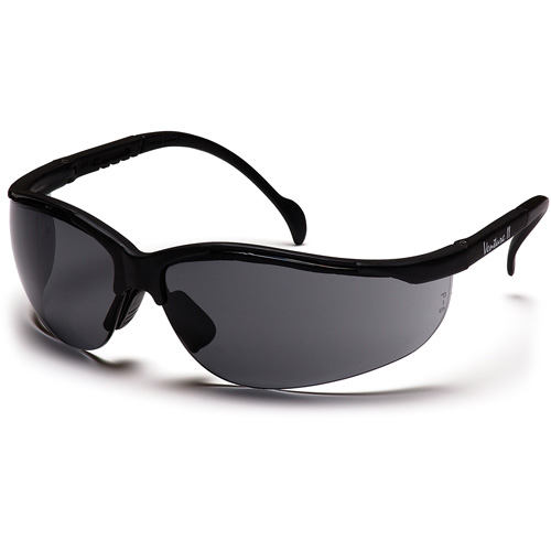 Lunettes de s&eacute;curit&eacute; &agrave; demi-monture Venture II, Lentille Gris, Antibu&eacute;e/Anti-&eacute;gratignures/Antistatique, ANSI Z87+/R&eacute;pond ou surpasse la norme CSA Z94.3 Distribution Jean Lapalme