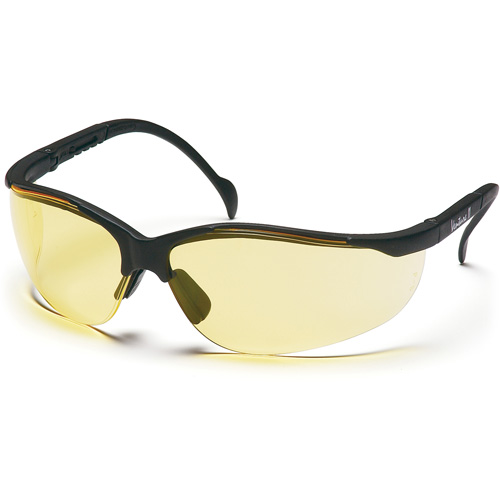Lunettes de s&eacute;curit&eacute; &agrave; demi-monture Venture II, Lentille Ambr&eacute;e, ANSI Z87+/MCEPS GL-PD 10-12/R&eacute;pond ou surpasse la norme CSA Z94.3 Distribution Jean Lapalme