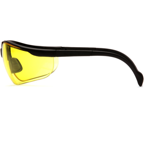 Lunettes de s&eacute;curit&eacute; &agrave; demi-monture Venture II, Lentille Ambr&eacute;e, ANSI Z87+/MCEPS GL-PD 10-12/R&eacute;pond ou surpasse la norme CSA Z94.3 Distribution Jean Lapalme