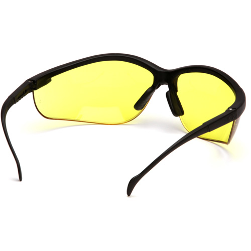 Lunettes de s&eacute;curit&eacute; &agrave; demi-monture Venture II, Lentille Ambr&eacute;e, ANSI Z87+/MCEPS GL-PD 10-12/R&eacute;pond ou surpasse la norme CSA Z94.3 Distribution Jean Lapalme