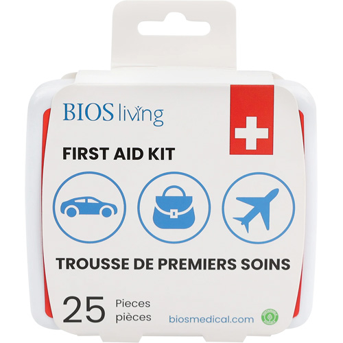 25-Piece Home & Travel First Aid Kit, Plastic B Distribution Jean Lapalme