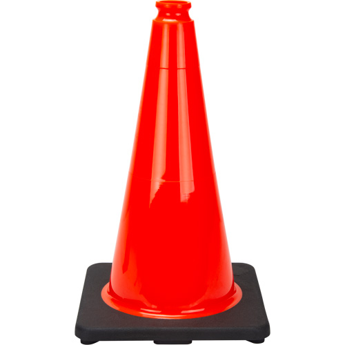 C&ocirc;ne de signalisation de premi&egrave;re qualit&eacute;, 18", Orange Distribution Jean Lapalme