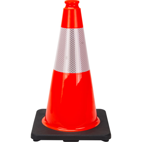 Premium Traffic Cone, 18", Orange, 6" Reflective Collar(s) Distribution Jean Lapalme