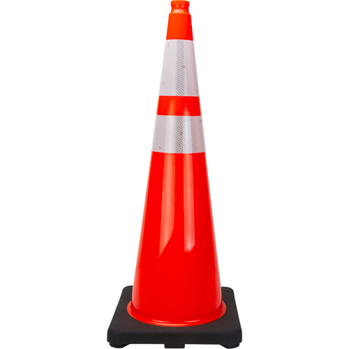 Premium Traffic Cone, 36", Orange, 4" & 6" Reflective Collar(s) Distribution Jean Lapalme