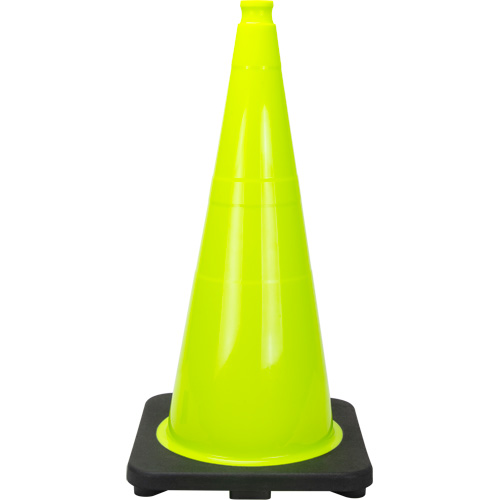 Premium Traffic Cone, 28", Lime Green Distribution Jean Lapalme