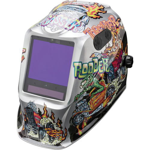 VIKING 3350 ADV Hot Rodders Helmet, 3.74" L x 3.15" W View Area, 5 - 13 Shade Range Distribution Jean Lapalme