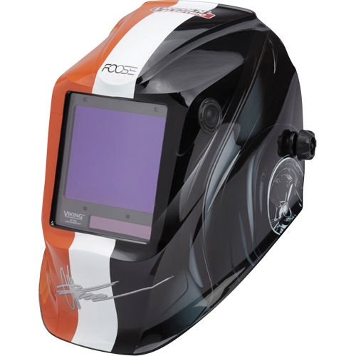 VIKING  3350 Foose Monarch Welding Helmet, 3.74" L x 3.34" W View Area, 5 - 13 Shade Range Distribution Jean Lapalme