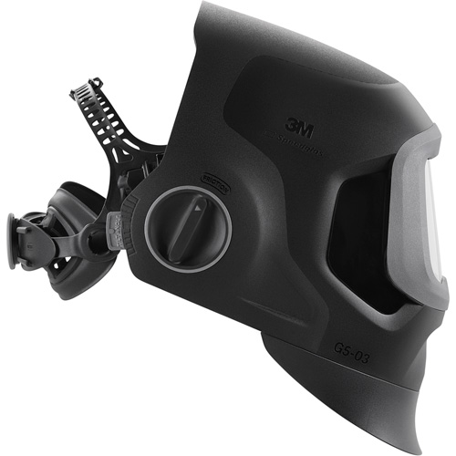 Speedglas G5-03 Pro Black Fixed Front Welding Helmet, 2.8" L x 4.3" W View Area, 2.5/5/8-13 Shade Range, Black Distribution Jean Lapalme