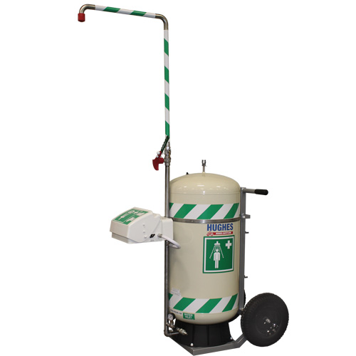 Mobile Self-Contained Emergency Safety Shower with Eye & Face Wash, 30 gal. Capacity, Meets None Distribution Jean Lapalme