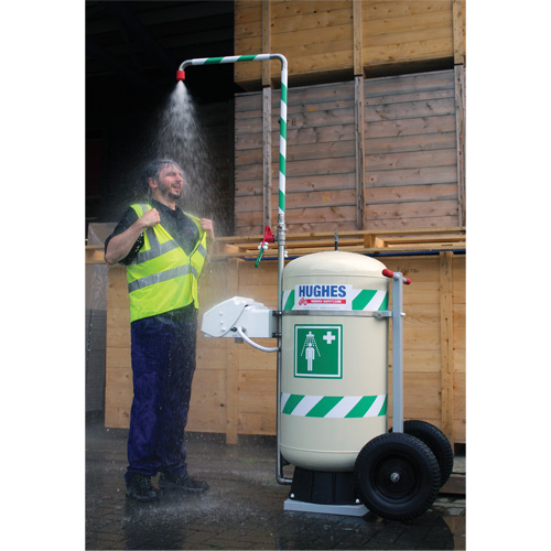 Mobile Self-Contained Emergency Safety Shower with Eye & Face Wash, 30 gal. Capacity, Meets None Distribution Jean Lapalme