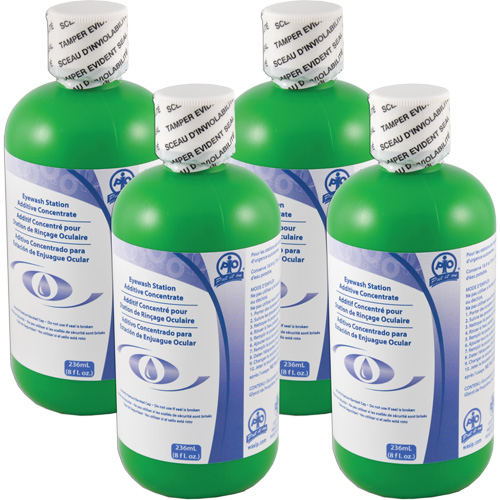 Additif pour pr&eacute;server l'eau dans les douches oculaires d'urgence autonomes, Canada, paquet de 4, 8 oz Distribution Jean Lapalme