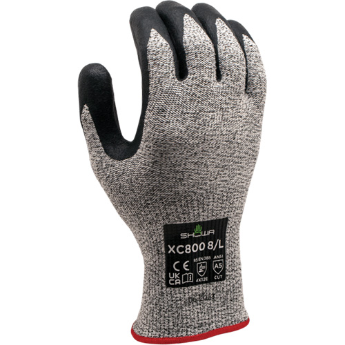 XC800 Cut-Resistant Gloves, 6/Small, 13 Gauge, Nitrile Coated, ASTM ANSI Level A5/EN 388 Level E Distribution Jean Lapalme