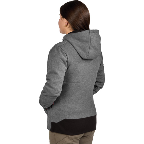 M12 Heated Hoodie with Battery, Women's, Medium, Grey, Poly-Cotton Distribution Jean Lapalme