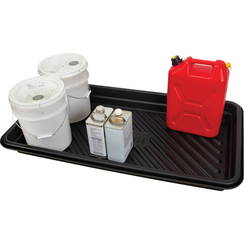 Plateau pour les d&eacute;versements, 24" lo x 48" la x 4,5" h, Cap. de d&eacute;versement 24 gal. US Distribution Jean Lapalme