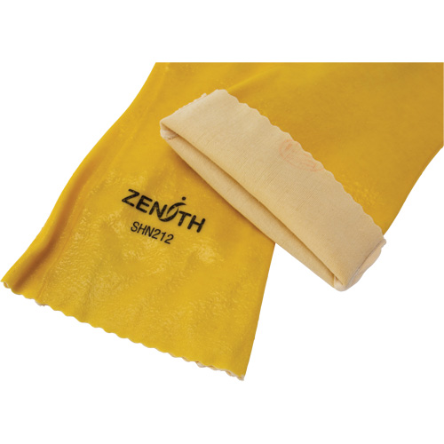 Gants &agrave; fini rugueux et r&eacute;sistants aux produits chimiques, Taille 9, 14" lo, PVC, Doublure en Interlock, 47-mil Distribution Jean Lapalme