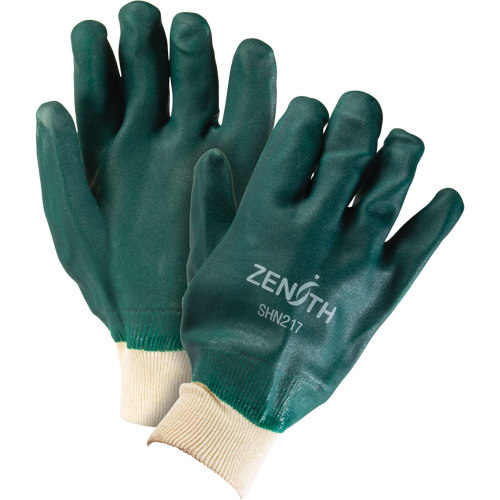 Gants verts &agrave; double enduit, 10" lo, PVC, Doublure en Jersey de coton, 70 mils Distribution Jean Lapalme