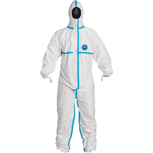 Combinaisons &agrave; capuchon, Petit, Blanc, Tyvek 600 Distribution Jean Lapalme