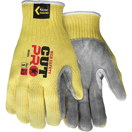 CutPro&reg; Cut Resistant Work Gloves with Split Leather Palm, Size Small, 7 Gauge, Kevlar&reg; Shell, ASTM ANSI Level A3 Distribution Jean Lapalme