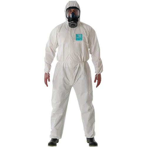 AlphaTec&reg; 2000 Standard Bound Non-Woven Coveralls, Small, Green/White, Microporous/Polyethylene Laminate Distribution Jean Lapalme