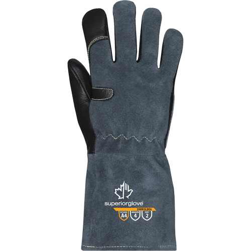 Gants de soudage MIG Endura 398KGLBGL, Cuir fleur de vache, Taille T-petit Distribution Jean Lapalme