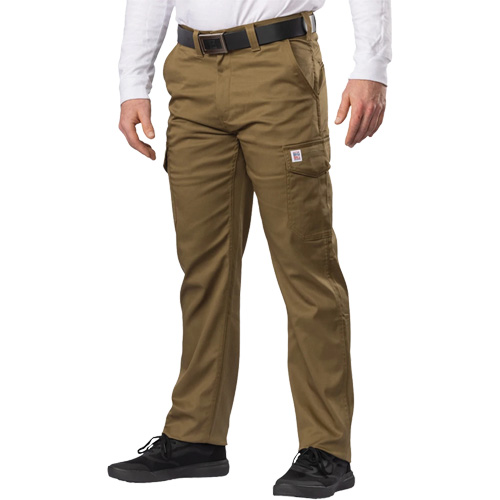 Big Flex Cargo Pants, Poly-Cotton/Spandex, Military Olive Green, Size 46, 30 Inseam Distribution Jean Lapalme