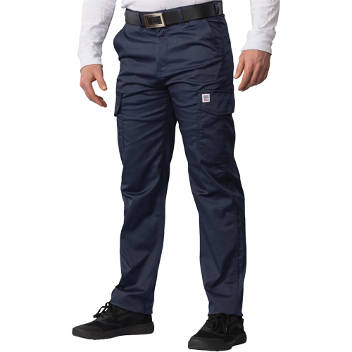 Pantalon cargo Big Flex, Poly-coton/Spandex, Bleu marin, Taille 56 Distribution Jean Lapalme