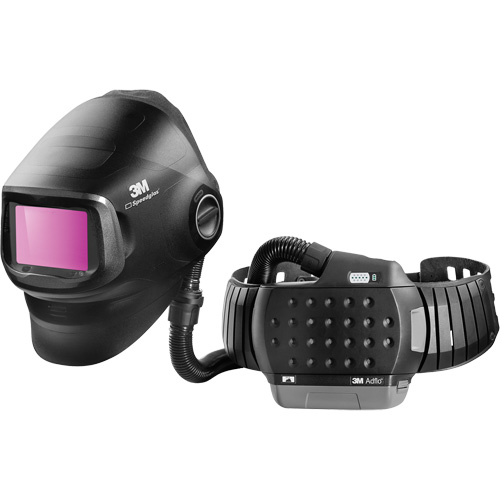 Speedglas G5-01 Heavy-Duty Welding Helmet with Adflo PAPR Assembly, Welding Helmet, Lithium-Ion Battery Distribution Jean Lapalme
