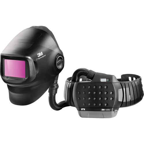 Speedglas G5-01 Heavy-Duty Welding Helmet with Adflo PAPR Assembly, Welding Helmet, Lithium-Ion Battery Distribution Jean Lapalme