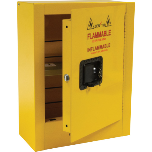 Mini Flammable Safety Cabinet, 2 Gal., 1 Door, 17" W x 22" H x 8" D Distribution Jean Lapalme