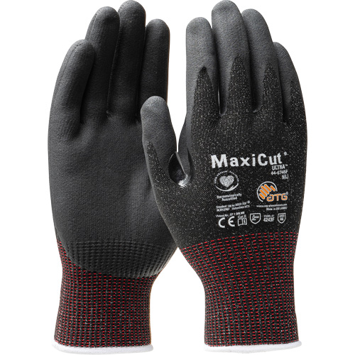 MaxiCut&reg; Ultra Seamless Knit Engineered Yarn Gloves, X-Small, 15 Gauge, Nitrile Coated, ASTM ANSI Level A6/EN 388 Level 2 Distribution Jean Lapalme