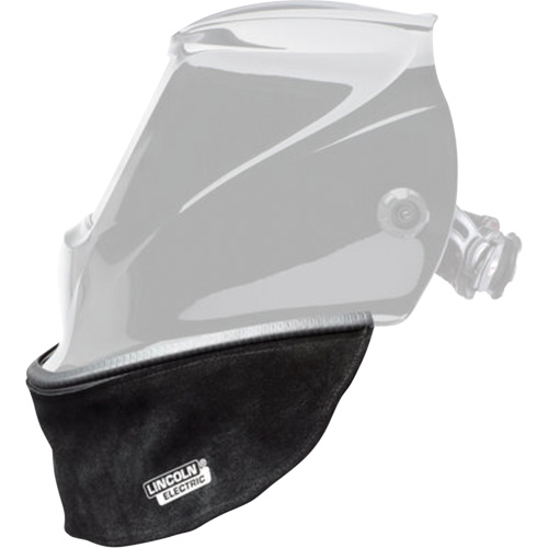 Bavette en cuir refendu pour casque avec joint &agrave; ajustement serr&eacute;, Noir Distribution Jean Lapalme