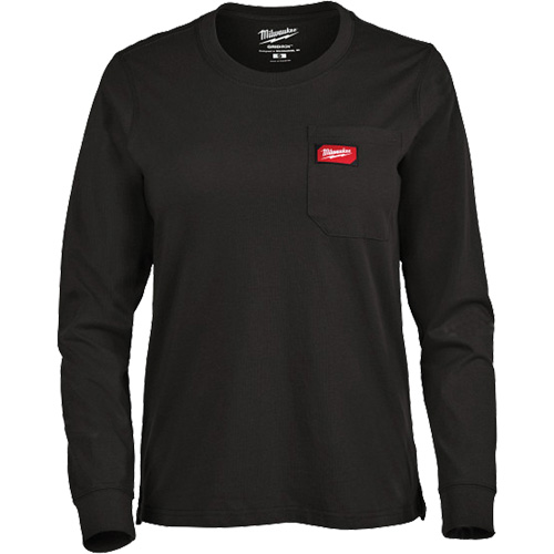 T-shirt &agrave; manches longues avec poches GRIDIRON, Femmes, T-petit, Noir Distribution Jean Lapalme