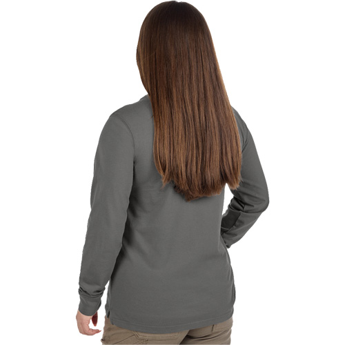 T-shirt &agrave; manches longues avec poches GRIDIRON, Femmes, T-petit, Gris Distribution Jean Lapalme