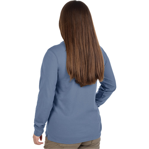 T-shirt &agrave; manches longues avec poches GRIDIRON, Femmes, T-petit, Bleu Distribution Jean Lapalme