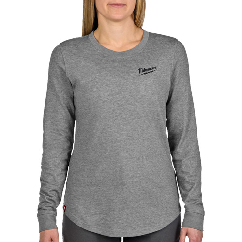 T-shirt hybride &agrave; manches longues FREEFLEX, Femmes, T-petit, Gris Distribution Jean Lapalme