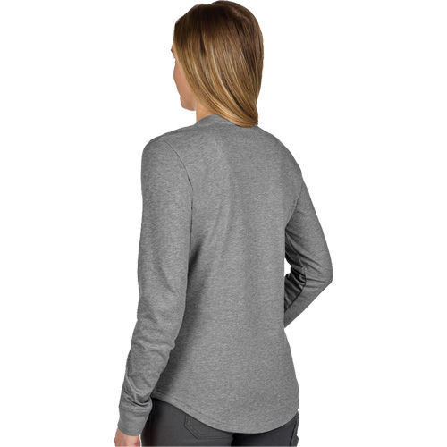 T-shirt hybride &agrave; manches longues FREEFLEX, Femmes, T-petit, Gris Distribution Jean Lapalme