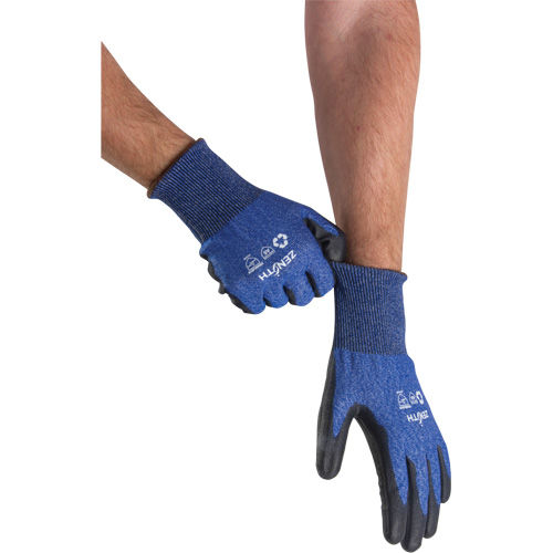 Gants &eacute;lastiques &eacute;cologiques r&eacute;sistants &agrave; la coupe, Taille 11, Calibre 18, Rev&ecirc;tement Polyur&eacute;thane, Enveloppe en Acier inoxydable/PEHP/rPET, ASTM ANSI niveau A5 Distribution Jean Lapalme