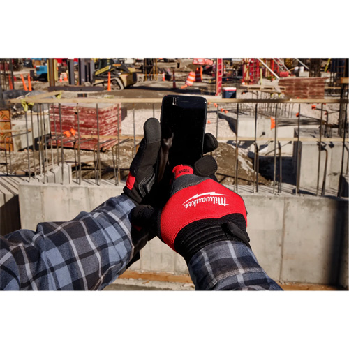 Gants de travail antivibration, Taille Petit, Paume Synth&eacute;tique Distribution Jean Lapalme