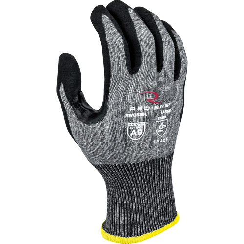 Gants enduits r&eacute;sistants &agrave; la coupe RWG589, Taille T-petit, Calibre 18, Rev&ecirc;tement Mousse de nitrile, Enveloppe en PEHP, ASTM ANSI niveau A9/EN 388 niveau F Distribution Jean Lapalme