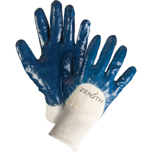 Gants &agrave; doublure interlock de poids moyen, 9/Grand, R&ecirc;vetement Nitrile, Enveloppe en Coton Distribution Jean Lapalme