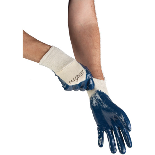 Gants &agrave; doublure interlock de poids moyen, 9/Grand, R&ecirc;vetement Nitrile, Enveloppe en Coton Distribution Jean Lapalme