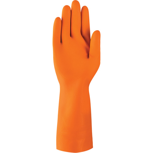 Gants robustes r&eacute;sistants aux produits chimiques AlphaTec 87-208, Taille 7, 12,8" lo, Latex de caoutchouc, Doublure en Coton/Ouat&eacute;e, 29,5 mils Distribution Jean Lapalme