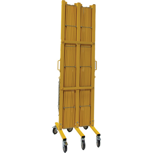 Barri&egrave;re extensible, 84" h x 20' lo, Jaune Distribution Jean Lapalme