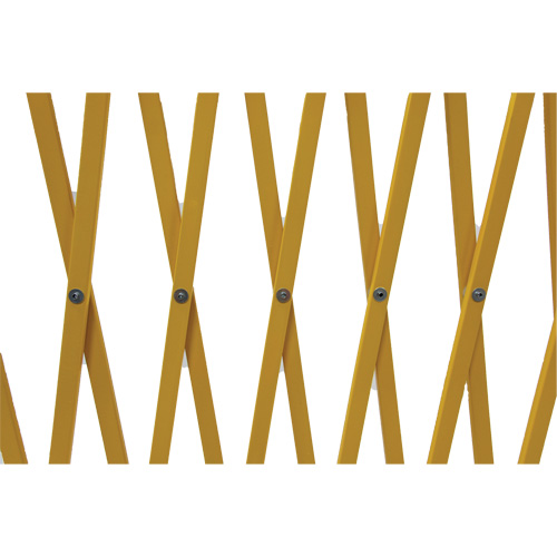 Barri&egrave;re extensible, 84" h x 20' lo, Jaune Distribution Jean Lapalme