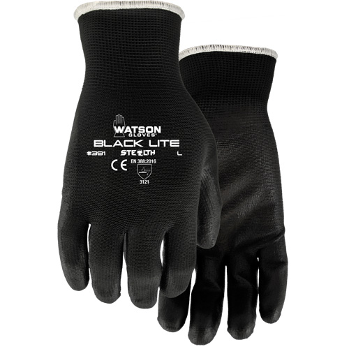 Gants 391 Stealth Black Lite, T-petit, Rev&ecirc;tement Polyur&eacute;thane, Enveloppe en Polyester Distribution Jean Lapalme
