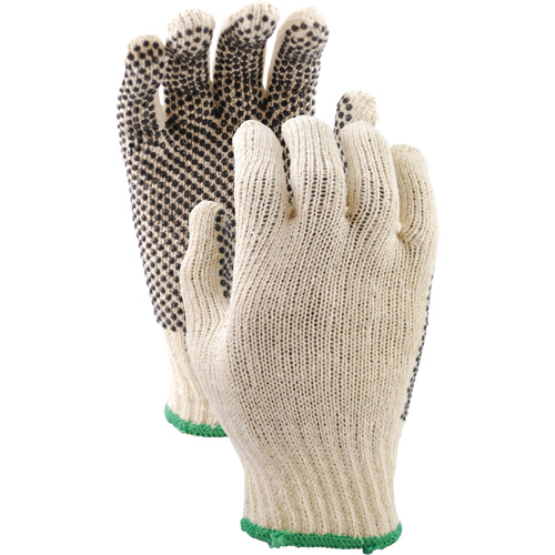 Gants en tricot avec pois de PVC 417, Poly/coton, Un c&ocirc;t&eacute;, Petit Distribution Jean Lapalme