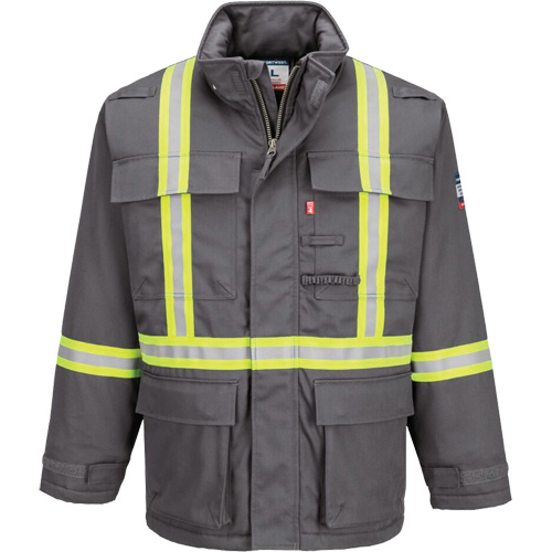 Parka dhiver isol&eacute;e 88/12 Bizflame, Gris, Moyen (grande taille) Distribution Jean Lapalme