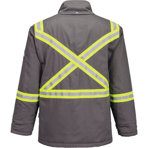 Parka dhiver isol&eacute;e 88/12 Bizflame, Gris, Moyen (grande taille) Distribution Jean Lapalme